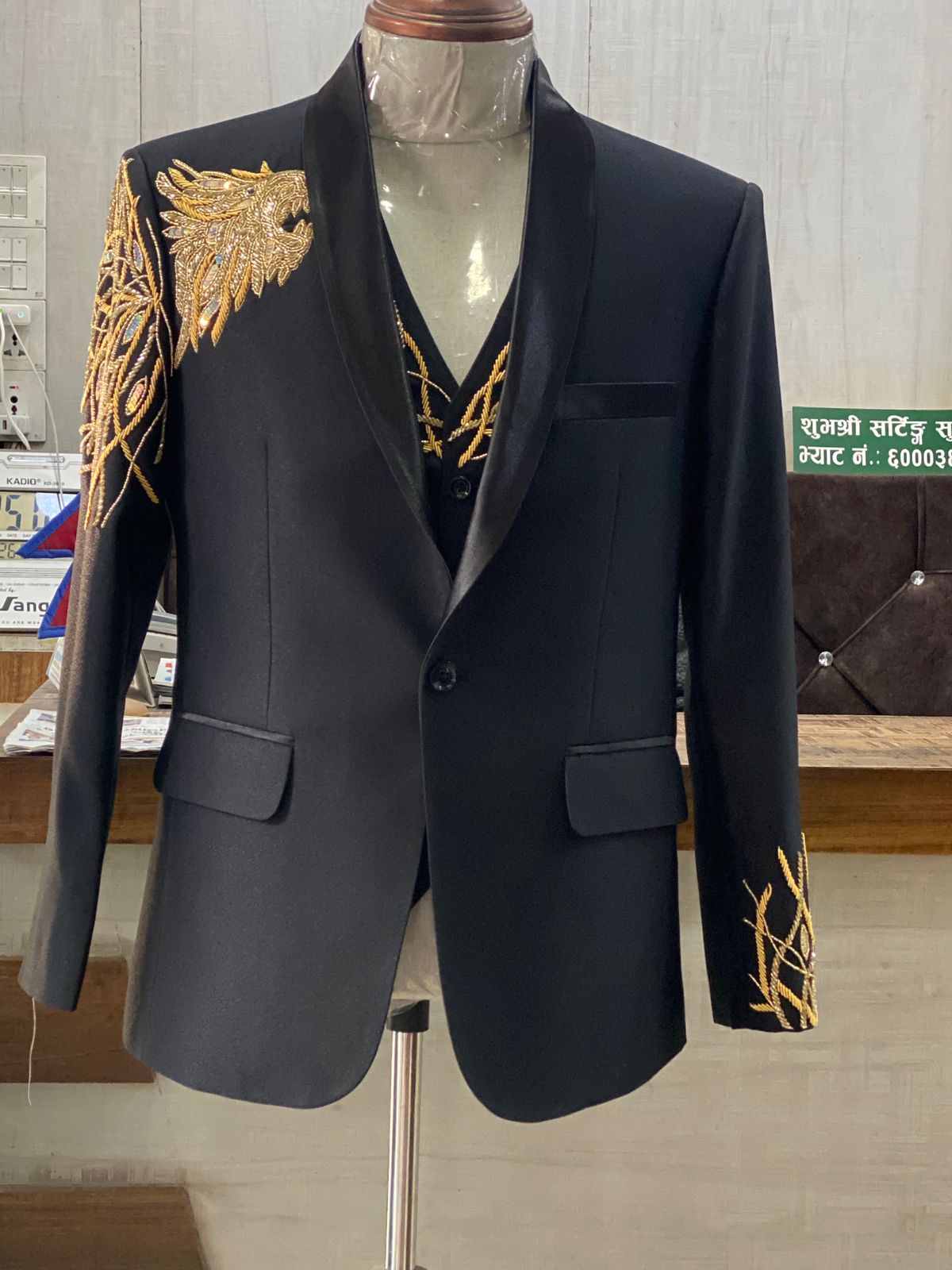 Black Embroidered Masterpiece Suit